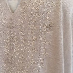 NWOT J. Jill Embellished Linen Tunic